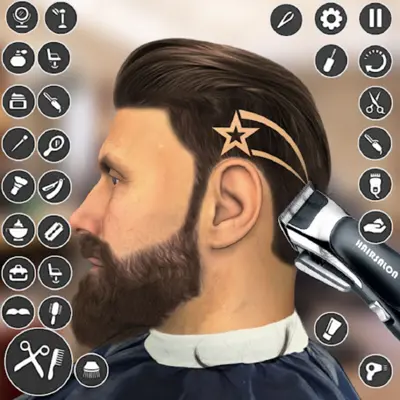 Barber Shop Games 3D android App screenshot 0