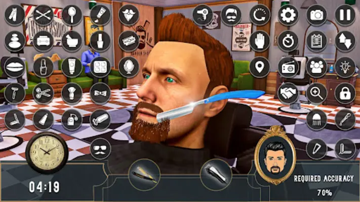 Barber Shop Games 3D android App screenshot 4